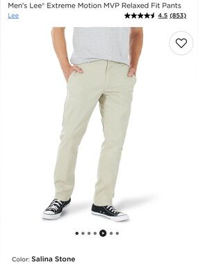 Lee Salina Stone Relaxed Fit Chinos